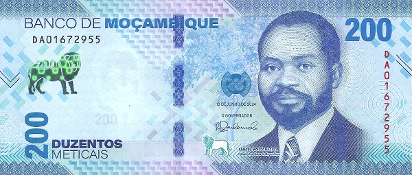 (500) ** PNew (PN158) Mozambique - 200 Meticais (2024)